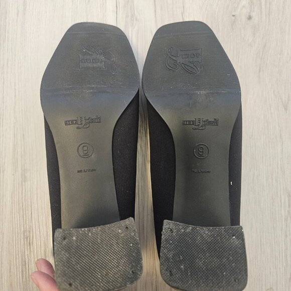 HighLights by Payless Black Pumps Size 9 - Classic & Comfortable Pointed Toe Hee - Picture 7 of 10